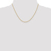 18K 18 inch 1.3mm Baby Rope with Lobster Clasp Chain