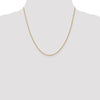18K 20 inch 1.3mm Baby Rope with Lobster Clasp Chain