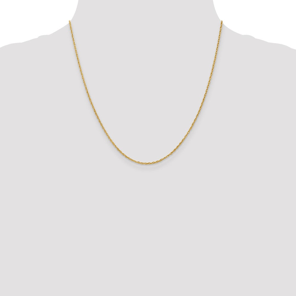 18K 20 inch 1.3mm Baby Rope with Lobster Clasp Chain
