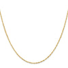 18K 18 inch 1.1mm Singapore with Spring Ring Clasp Chain