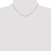 18K 16 inch 1.1mm Singapore with Spring Ring Clasp Chain