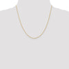 18K 20 inch 1.1mm Singapore with Spring Ring Clasp Chain