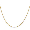 18K 16 inch 1mm Diamond-cut Spiga with Spring Ring Clasp Chain