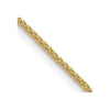18K 16 inch 1mm Diamond-cut Spiga with Spring Ring Clasp Chain