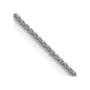 18K White Gold 20 inch 1mm Diamond-cut Spiga with Spring Ring Clasp Chain