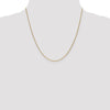 18K 20 inch 1.15mm Diamond-cut Cable with Fancy Lobster Clasp Chain