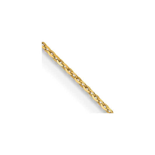 Herco Gold Solid Diamond-Cut Cable Chain