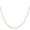 18K 16 inch .5mm Box with Spring Ring Clasp Chain