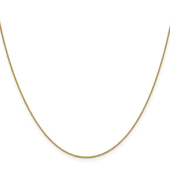 18K 16 inch .7mm Box with Lobster Clasp Chain
