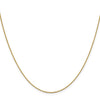 18K 16 inch .7mm Box with Lobster Clasp Chain