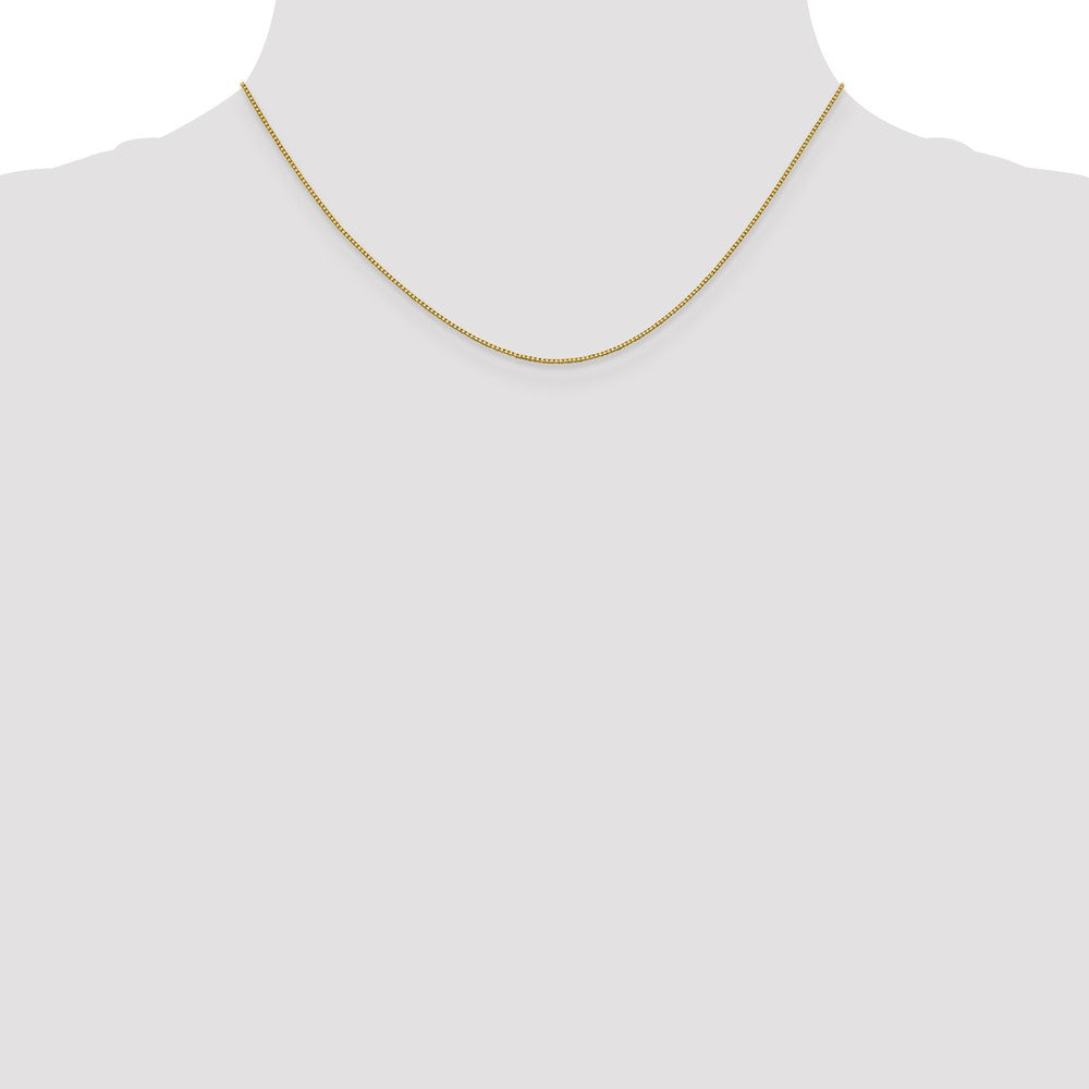 18K 16 inch .7mm Box with Lobster Clasp Chain