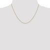 18K 18 inch .7mm Box with Lobster Clasp Chain