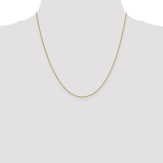 18K 20 inch .7mm Box with Lobster Clasp Chain