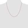18K 20 inch .7mm Box with Lobster Clasp Chain