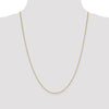 18K 24 inch .7mm Box with Lobster Clasp Chain