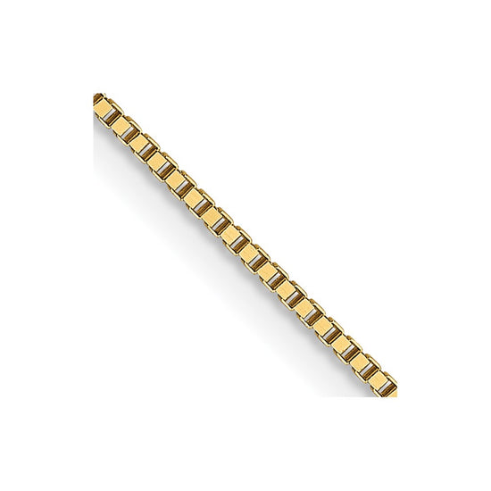 18K 16 inch .7mm Box with Lobster Clasp Chain