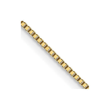 18K 16 inch .7mm Box with Lobster Clasp Chain