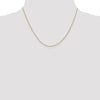 18K 18 inch .9mm Box with Lobster Clasp Chain