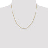 18K 20 inch .9mm Box with Lobster Clasp Chain