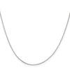 18K White Gold 20 inch .5mm Box with Spring Ring Clasp Chain