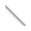 18K White Gold 18 inch .7mm Box with Lobster Clasp Chain