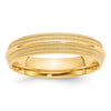 10k Yellow Gold 5mm Double Milgrain Comfort Fit Wedding Band Size 11