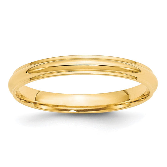 Half Round with Edge Band — 3 mm