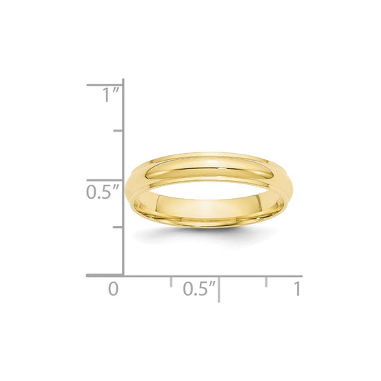Half Round with Edge Band — 4 mm