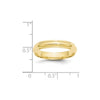Half Round with Edge Band — 4 mm