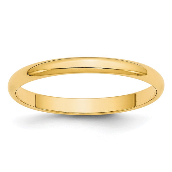 Half Round Lightweight Band — 2.5 mm