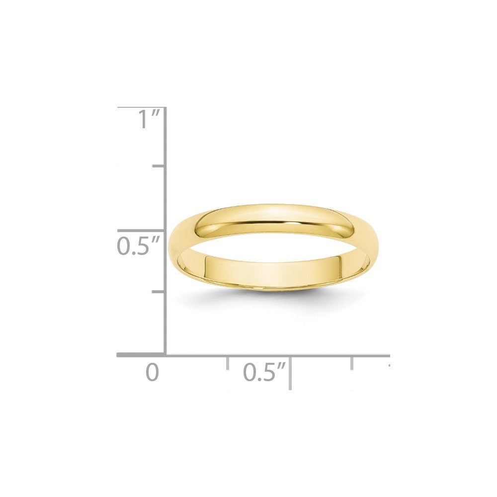 Half Round Lightweight Band — 3 mm