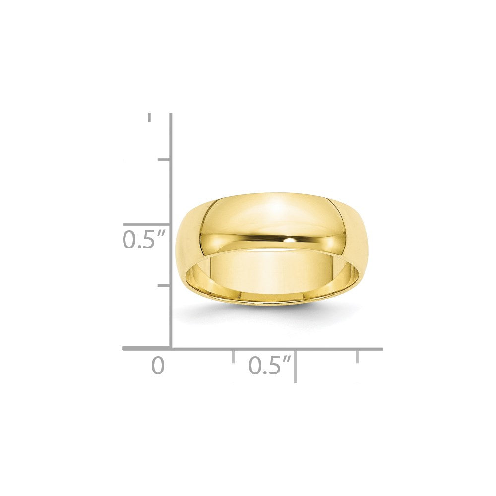 Half Round Lightweight Band — 6 mm