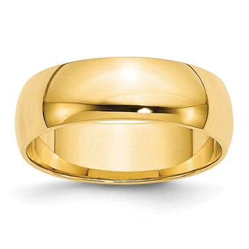 Half Round Lightweight Band — 6 mm