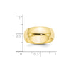 Half Round Lightweight Band — 7 mm