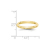 Knife Edge Comfort Fit Band — 2.5 mm