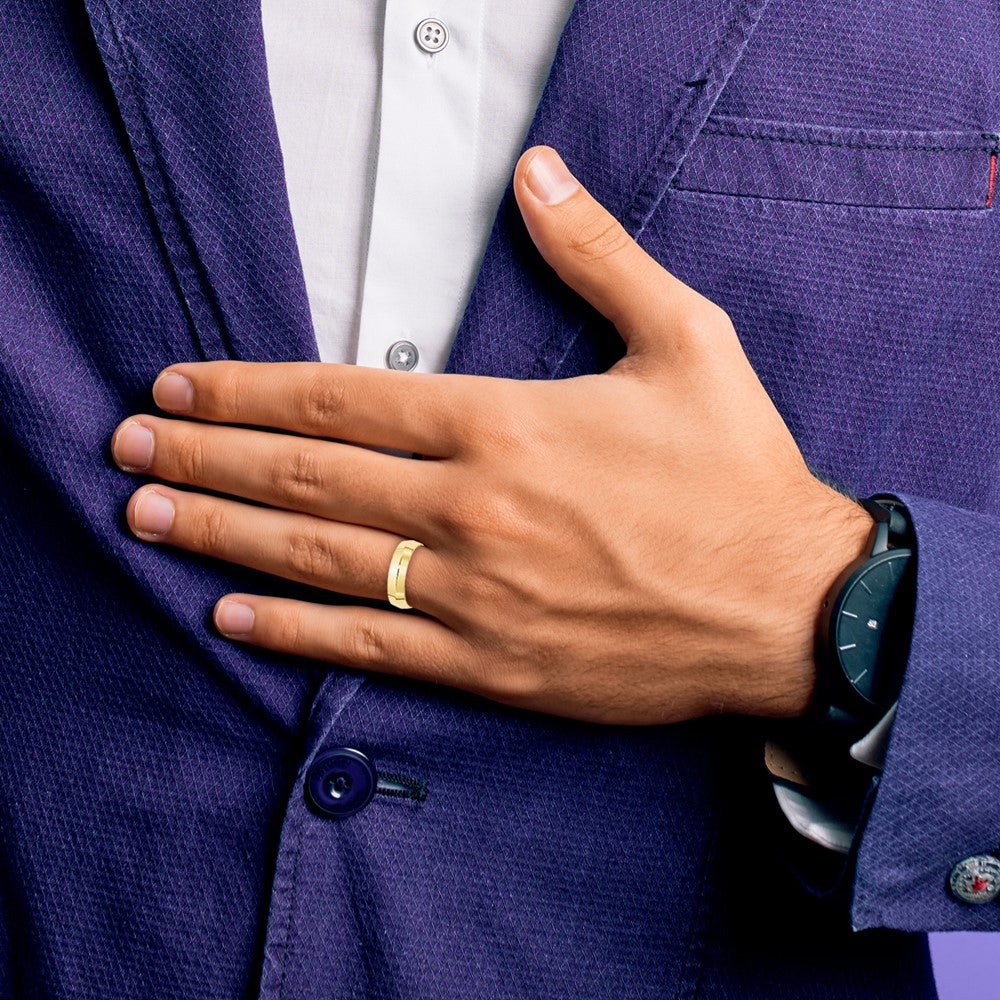 Knife Edge Comfort Fit Band — 6 mm