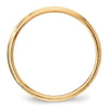 Lightweight Milgrain Half Round Band — 3 mm