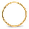 Lightweight Milgrain Half Round Band — 4 mm