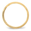 Lightweight Milgrain Half Round Band — 5 mm