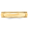 Lightweight Milgrain Half Round Band — 5 mm