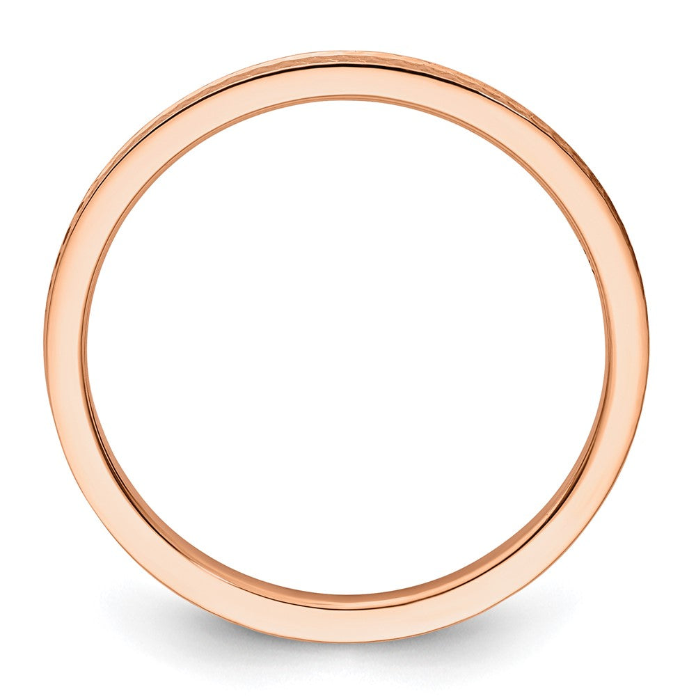 1.2mm Criss-Cross Pattern Stackable Band