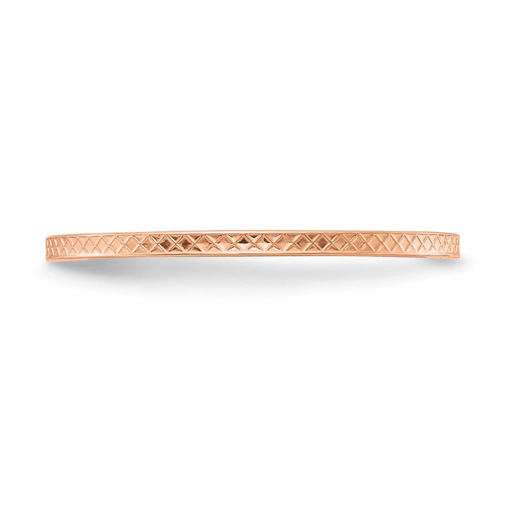 1.2mm Criss-Cross Pattern Stackable Band