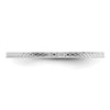 1.2mm Criss-Cross Pattern Stackable Band