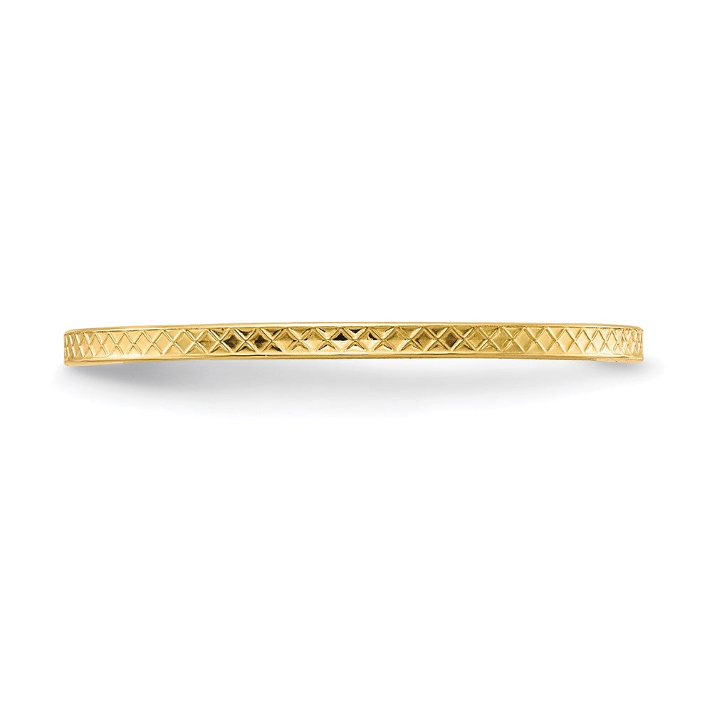 1.2mm Criss-Cross Pattern Stackable Band