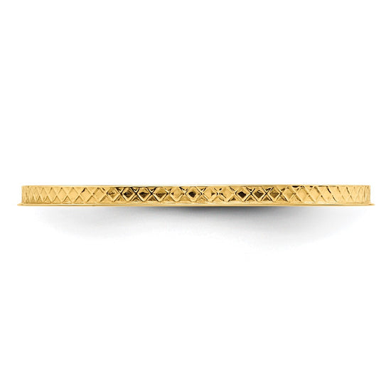 1.2mm Criss-Cross Pattern Stackable Band