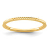 1.2mm Criss-Cross Pattern Stackable Band