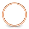 1.2mm Half Round Satin Stackable Band