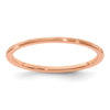 1.2mm Half Round Satin Stackable Band
