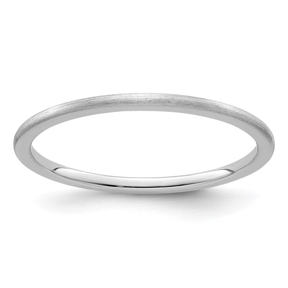 1.2mm Half Round Satin Stackable Band