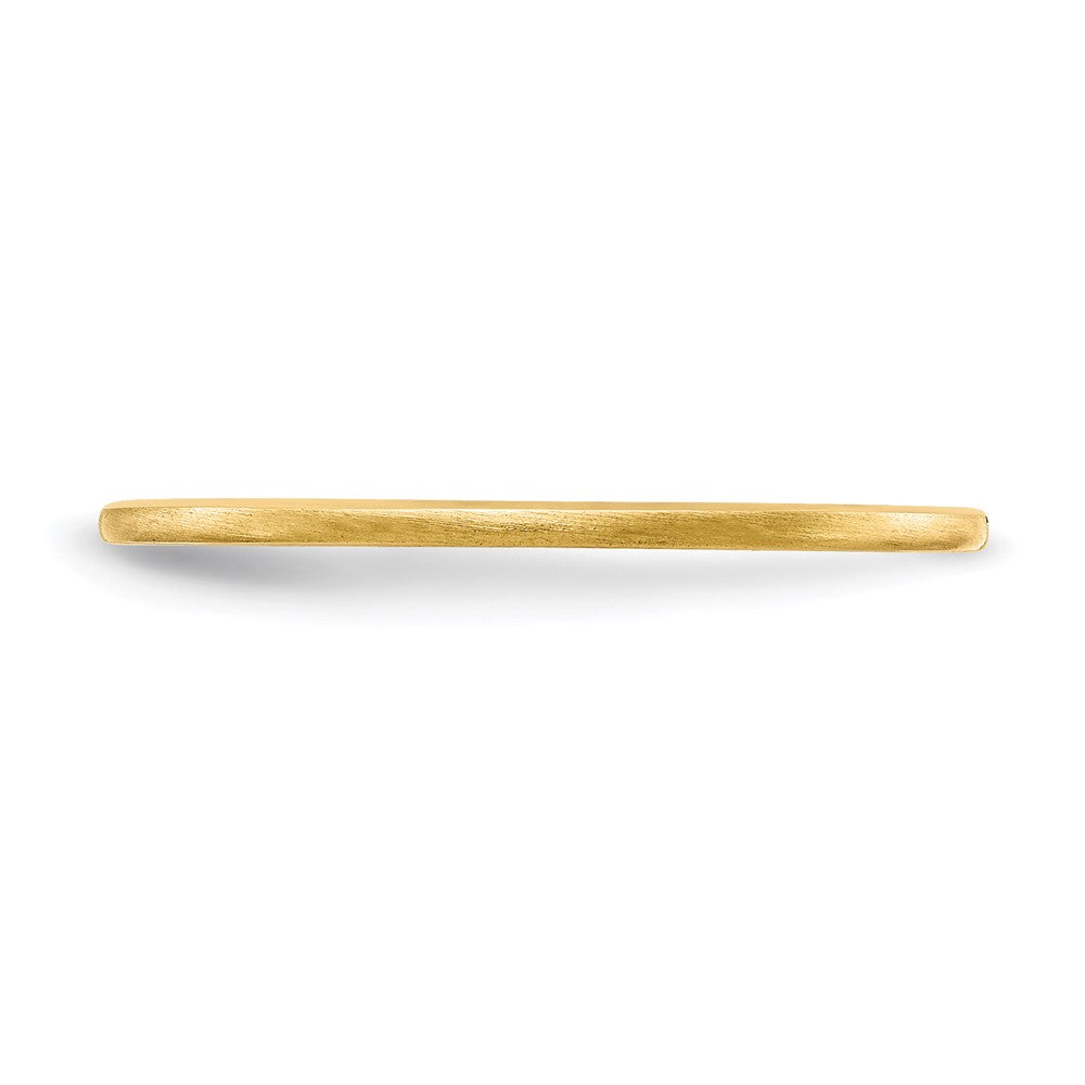 1.2mm Half Round Satin Stackable Band